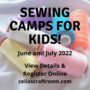 Summer Camp, Summer Sewing Camp for kids and teens, Summer Camps Kids and Teens